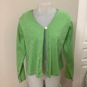 April Cornell Lovely Cotton Cardigan M/L 38/39 bust